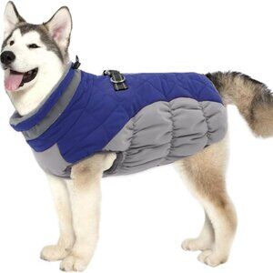 LelePet Dog Coat Puffer Coat Waterproof Dog Coat Winter Warm Puffer size XL